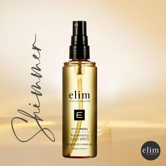 Gold MediHeel Spritz spray bottle