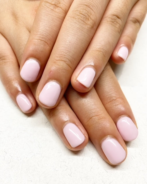 Nude pink nails