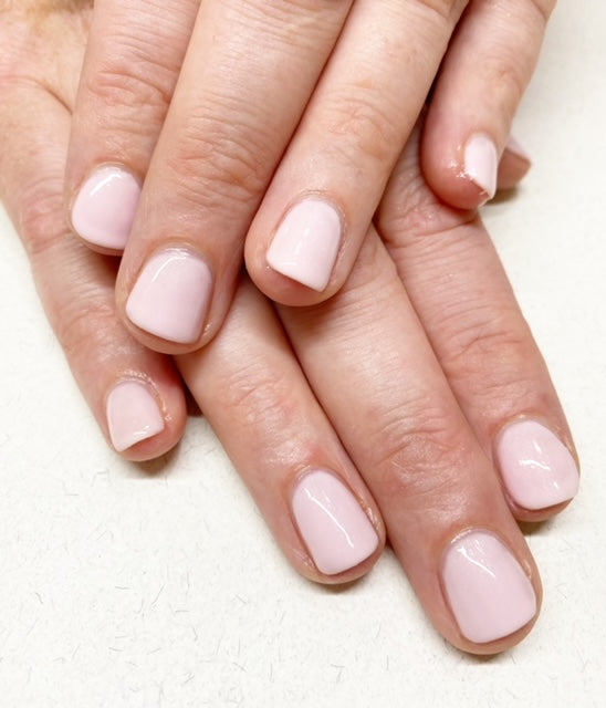 natural pink nails