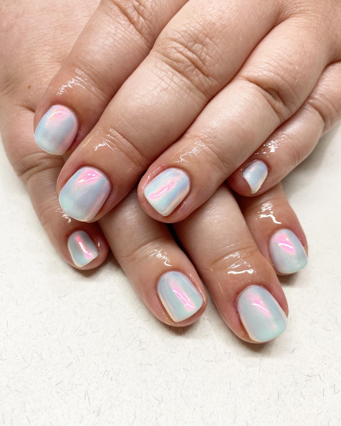 nails with rainbow nail art